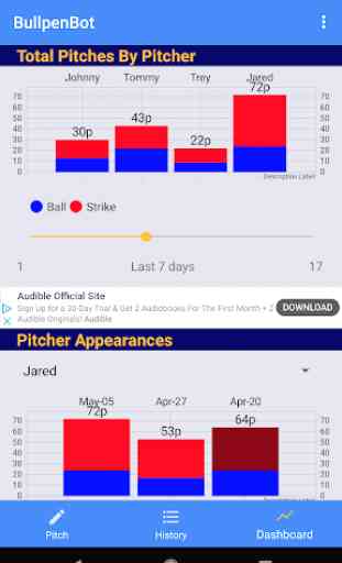 BullpenBot - Baseball Pitch Counter & Analysis 3