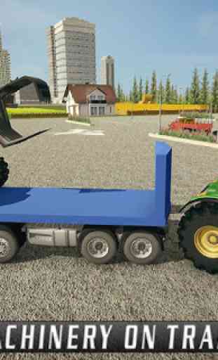 Camiones de transporte de máquinas agrícolas reale 3