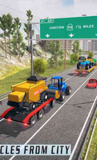 Camiones de transporte de máquinas agrícolas reale 4