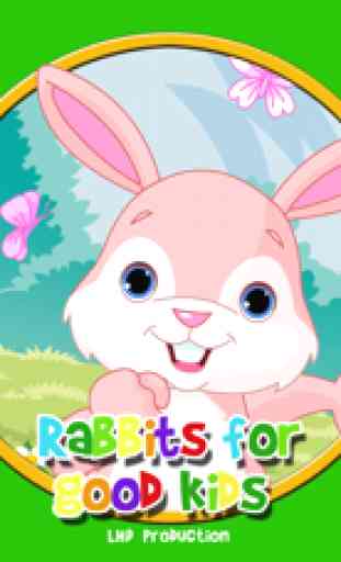 conejos para los niños buenos - juego libre 1