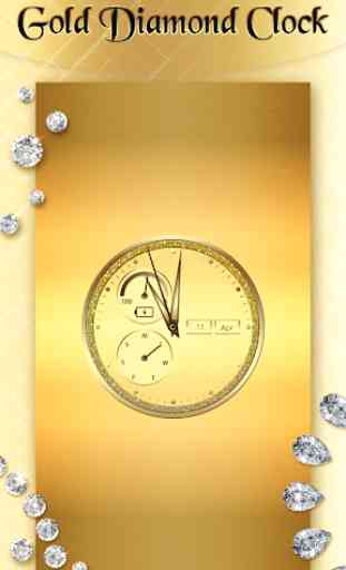 Diamante de Oro Reloj Fondo 4