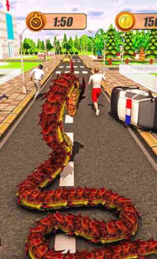 furioso anaconda dragón serpiente ciudad alboroto 2