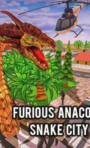 furioso anaconda dragón serpiente ciudad alboroto 4
