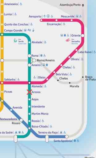Lisbon Metro Map (Offline) 2