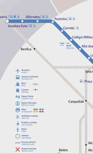 Lisbon Metro Map (Offline) 3