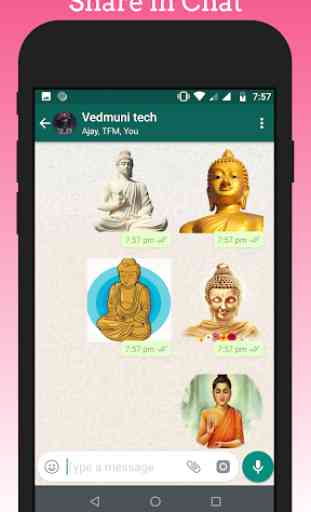 Lord Buddha Stickers for Whatsapp (WAStickerApps) 2