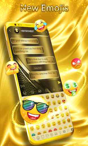 Luxury Golden SMS - Default SMS&Phone handler 4