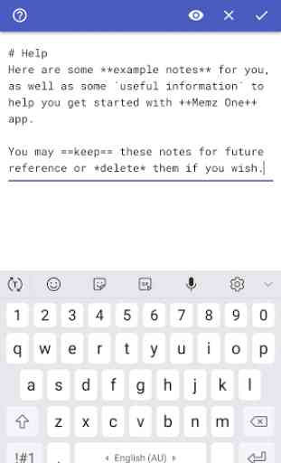 Memz One - Hierarchical Notepad, Rich Text Editor 4