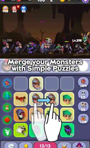 Merge Monster - Idle Puzzle RPG 1