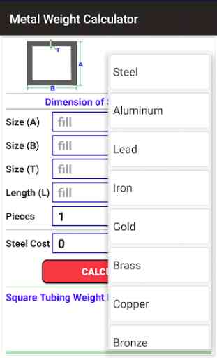 Metal Weight Calculator (Steel and Metal Quantity) 4