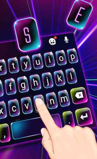 Neon Light Tema de teclado 2