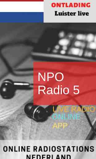 NPO Radio 5 ONLINE APP RADIO 4