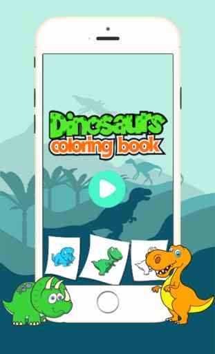 pintar juegos de dinosaurios para niños 1