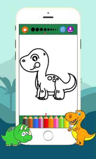 pintar juegos de dinosaurios para niños 3