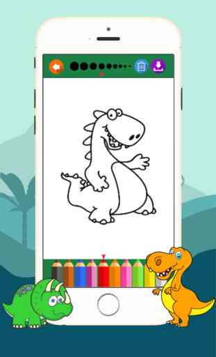 pintar juegos de dinosaurios para niños 4