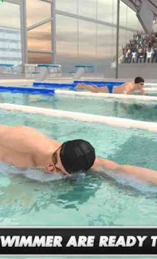 Pro Men's Swimming Race 1