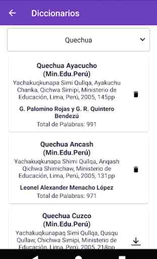 QichwaDic - Buscador / Diccionario de quechua 3
