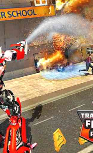Robot Transformation Fire Truck: Real Robot Wars 1