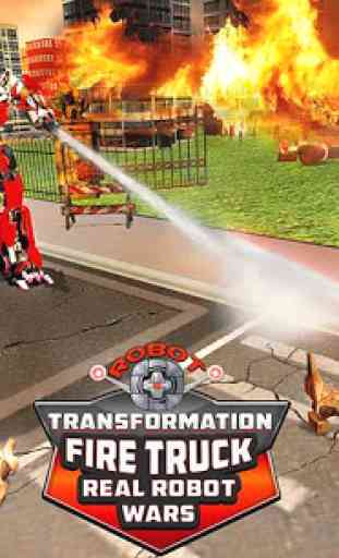 Robot Transformation Fire Truck: Real Robot Wars 3