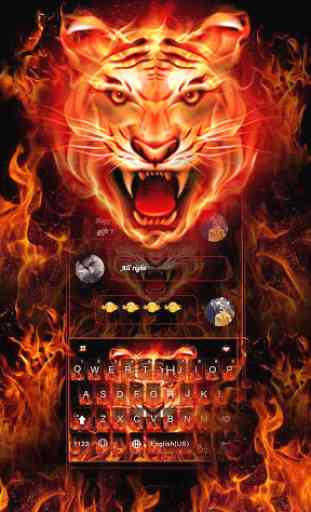 Tema de Teclado Cruel Tiger 3D 1