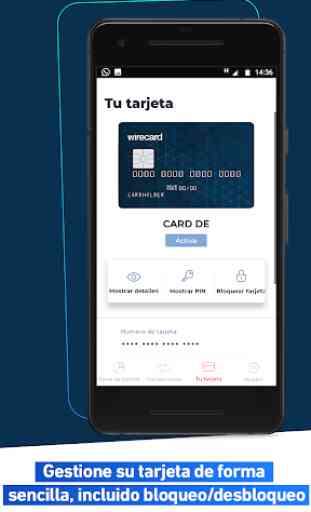 Wirecard Payout: Gestiona tu tarjeta prepago 4