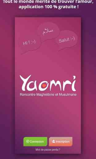 Yaomri – Chat et Rencontre Musulmane 1