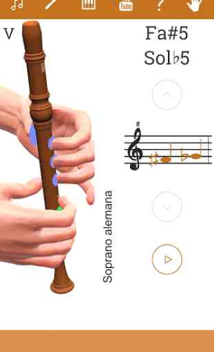 3D Flauta Dulce Notas - Como Tocar Flauta Dulce 2