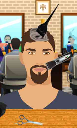 Barber Hair Cutting Salon: Mustache & Beard Shave 4