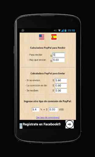 Calculadora para Paypal (fees) 1