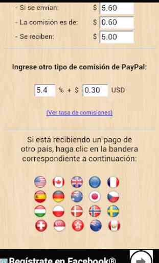 Calculadora para Paypal (fees) 2