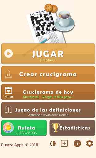 Crucigramas - en español + Juego de vocabulario 1