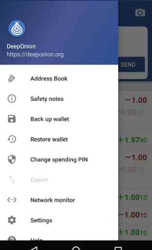 DeepOnion Wallet Móvil 3
