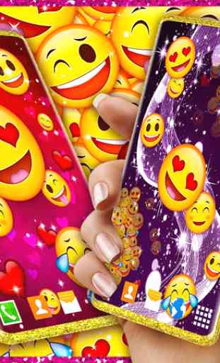 Emoji Live Wallpaper ❤️ Wink Emoji Hearts Themes 2