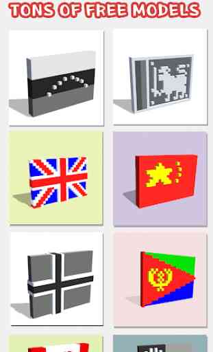 Flags 3D Color by Number - Pixel Art 3D Coloring 1