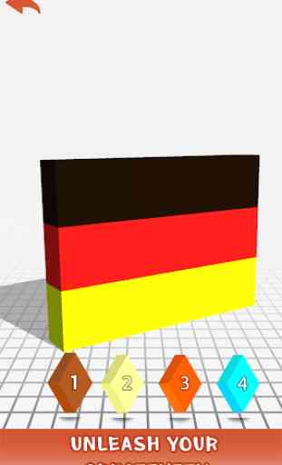 Flags 3D Color by Number - Pixel Art 3D Coloring 3