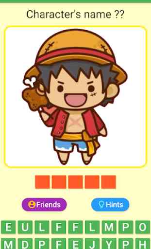 Guess One Piece Character Chibi - Trivia Game 1