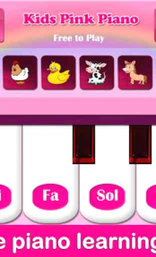 Kids Pink Piano 1