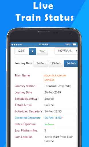 Live Train Status,PNR Status & Indian Railway Info 2