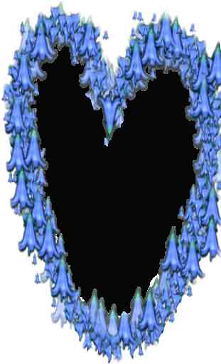marcos de fotos corazón azul 1