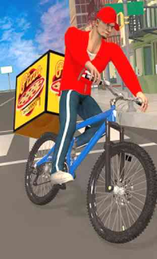 Pizza Delivery Boy: City Bike Driving Games 1