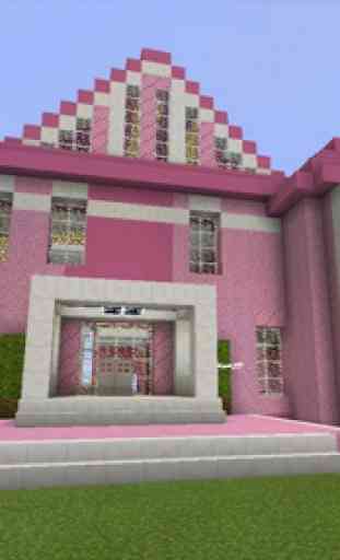 Princess House Pink Map For MCPE 1