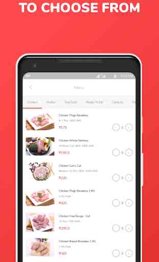 Raw Chicken, Mutton, SeaFood, Meat Ordering App 3