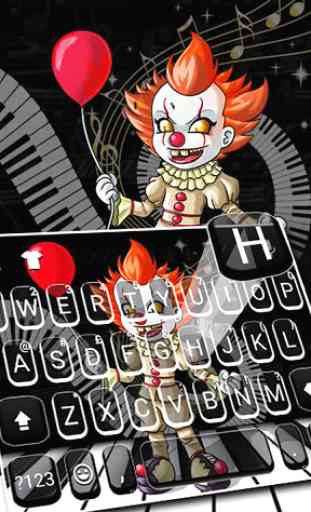Scary Piano Clown teclado 1