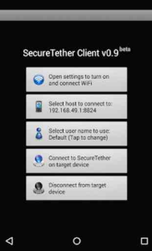 SecureTether Client - Android WiFi tethering 2