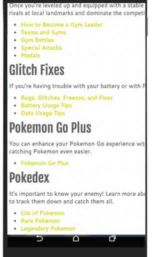 User Guides for Pokémon Go 3