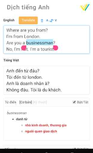 VIKI Translator: English Vietnamese Translator 2