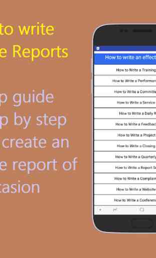 Write an effective Report 1