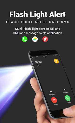 alertas flash en llamadas y sms - linterna 4
