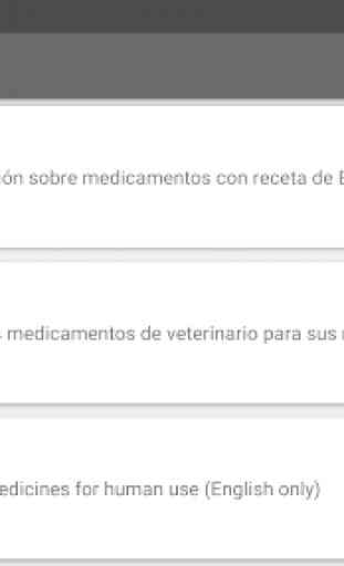App de lista de medicamentos. Diccionario médico. 2
