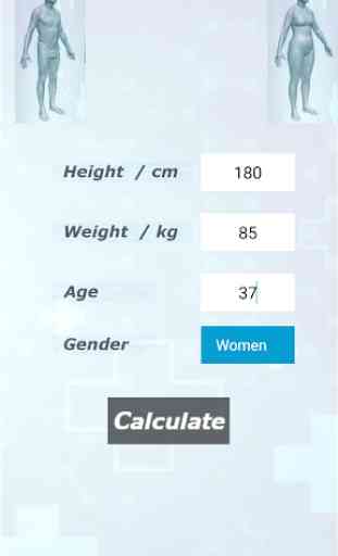 BMR / BMI  Calculator 1